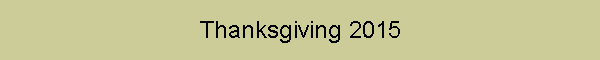 Thanksgiving 2015